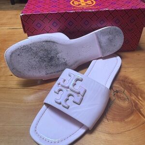Tory Burch Light Pink Slide Sandals